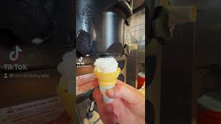 How to Make an Ice Cream Cone at McDonald’s? 🍦 #shorts