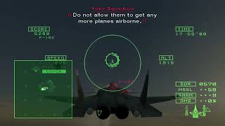 Ace Combat 5 (Ace S Rank) Mission 4: First Flight