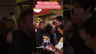 WOW 🤩David Beckham x Win Metawin x Heart Evangelista at the Marina Bay Sands Singapore #viralvideo