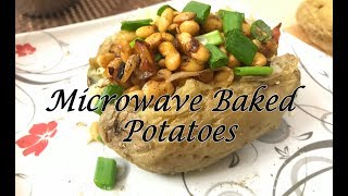 Microwave Baked Potato Recipe With Soybeans!