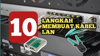 Praktik Jaringan Komputer ✅10 Langkah Membuat Kabel Straigh