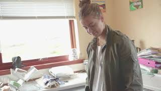 22nd August - Katie B Assembling Pipes in Kitchen Slo Mo - C100