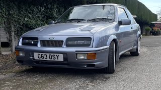 sierra cosworth 3 doir is back on the road,the shake down test