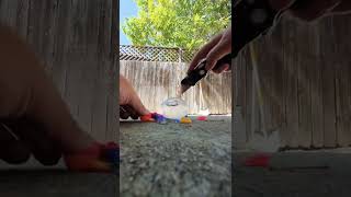 #ball #asmr #ice  Did you want me to put some other colors in ice,  And make one more balloon!?