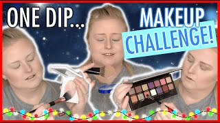 ONE DIP MAKEUP CHALLENGE! ✨ | VLOGMAS DAY 10