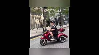 12V Dual Drive Load 50KG Tricycle Ride On Motorcycle