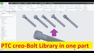 PTC | Creo | Experience | bolt library in one part