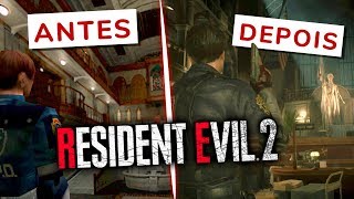 CLÁSSICO VS REMAKE - COMPARANDO OS CENÁRIOS part. TATÁ BATISTA || RESIDENT EVIL 2 REMAKE