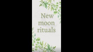 New Moon Rituals #shorts