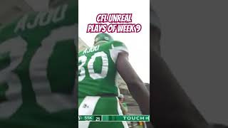 CFL UNREAL PLAYS OF WK 9 #nfl #football #collegefootball #cfl #canadianfootballleague