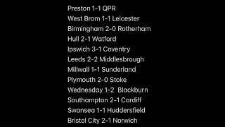 Big games!! championship Matchday 19!!! premier league Matchday 14!!!