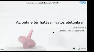 Az online tér hatásai a valós életünkre | Connect Online Ifjúsági Konferencia