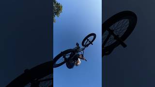 180 Barspin over camera slow motion BMX