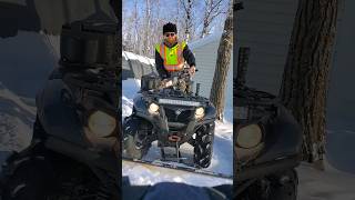 Pushing Snow on Zillas #maxxis #zilla #yamaha #kodiak