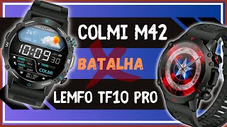 LEMFO TF10 PRO vs COLMI M42 - Smartwatch Comparativo - Tela AMOLED e Completo Por Menos De R$100