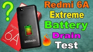 Redmi 6A Extreme Battery Test | Heavy Use | 100% - 0% Full Discharge | Battery Backup🔥😳🔥