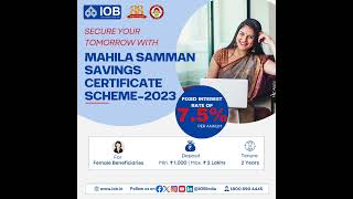 Mahila Samman Savings Certificate!