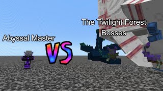 Abyssal Master vs The Twilight Forest Bosses  Minecraft  Mob Battle