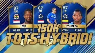 FIFA 17 INSANE 150K TOTS HYBRID SQUAD BUILDER!(3 TOTS CARDS!)