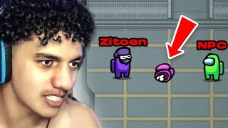 ZITOEN MET EEN 500 IQ IMPOSTER PLAY...🔪😱*Among Us* | @Zitoenn