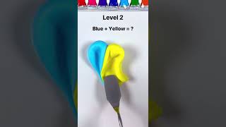 Guess the mixed colors squishy dough edition #colormixing #oddlysatisfying #mixingthings #artvideos