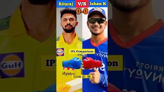 🔥Ruturaj Gaikwad vs Ishan Kishan❤️ IPL Cricket Comparison Shorts video #shorts #youtubeshorts #viral