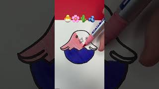 Emoji Mixing satisfying art 🐣🌸🌵🫐#viral #artwork #drawing