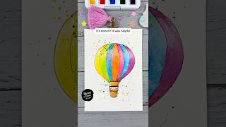 How to Draw an Air Balloon ✨ | Tutorial for Watercolor Sketching Beginners #drawingtutorial