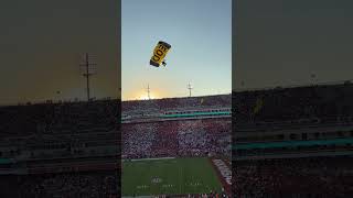 Navy paratroopers in Razorback Stadium #1.