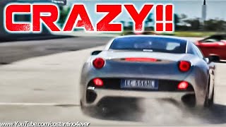 Ferrari California Hard Revving - Huge Acceleration - LOUD SOUND