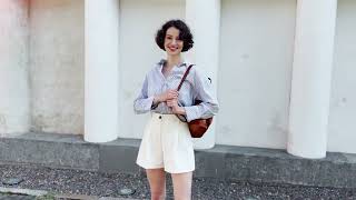 Light Brown Leather Convertible Backpack Shoulder Bag - Emma | Time Resistance Official Video