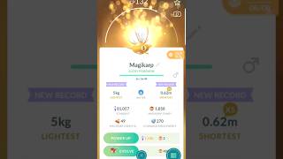 Transferring a lucky shiny Magikarp in Pokemon GO