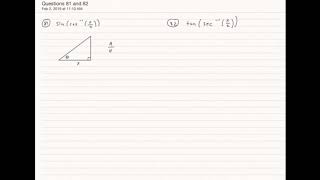 Solving Trig inverses