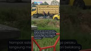 PENGEROYOKAN SOPIR TRUK DI JALAN GUBERNUR SYARKAWI