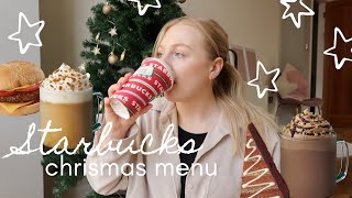 TRYING THE STARBUCKS CHRISTMAS MENU | EMILY ROSE