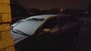 Snow in San  Antonio Texas Dec,7,2017