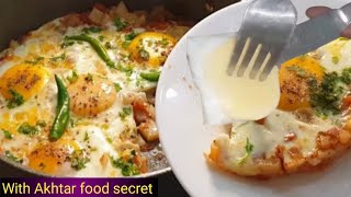 Egg with potatoes and tomatoes | Easy  afghani omelette |Easy breakfast idea 👍