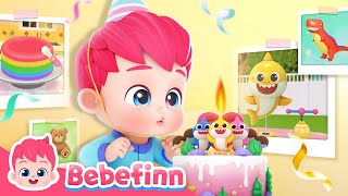 Time to Celebrate Finn's Birthday 🎂 Kids GameㅣBalloons, Cake, and PiñataㅣBebefinn Birthday Party App