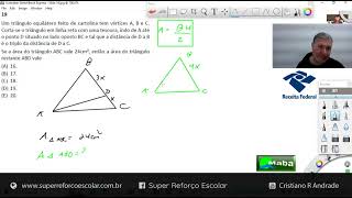MABA CONCURSOS  -  RECEITA FEDERAL  -  ÁREA DO TRIÂNGULO  -  2023  -  Com prof. Cristiano Andrade