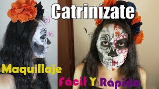 Maquillaje fácil para Halloween/Día de Muertos 2021 | Catrina/Calavera - it´s Me Skay