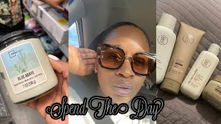 VLOG| SPEND THE DAY W/ ME: FALL DRINKS + CANDLE SHOPPING + NEW TARAJI P HENSON BODY CARE & HAUL 🤎🤍