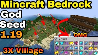 🔥Semillas de minecraft 1.19 bedrock para survival | seed minecraft bedrock