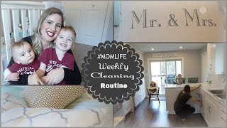 MY WEEKLY CLEANING ROUTINE 2016 II MOM EDITION II  WITH 2 BABIES