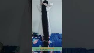 Super Long Hair Show |#longhair #longhairponytail #longhairasian  #domesticlonghair