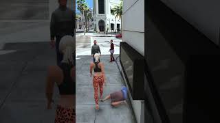 LOS SANTOS CRAZY GIRL MOMENT! GTA 5 #shorts