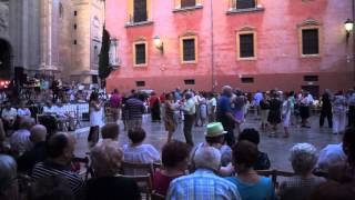 sweet elderly dancing in Granada