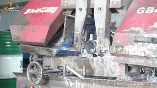 Step 4: Axle beam end cutting-How to manufacture heavy duty semi trailer axle?