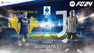 Hellas Verona - Juventus ⚽️ Serie A 2024/25 ft. Douglas Luiz, Vlahovic | FC 24