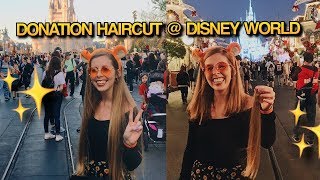 Cutting Off 14" Of Hair at Walt Disney World (Donation)