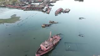 Flying Over Ship Graveyard